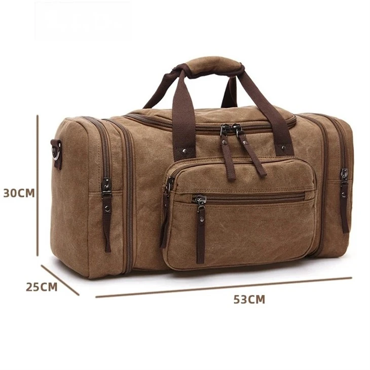 Waterproof Waxed Canvas Travel Duffle Bag Supplier